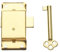 Hardware Solutions Schrankschloss und Schlüssel, 63 mm, Messing
