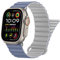 HITZEE Compatible with Apple Watch Strap 49/46/45/44/42/41/40/38mm, Double Sided Wearable Silicone Magnetic Band Compatible for iWatch Ultra 2 Series 10 9 8 7 SE 6 5 4 (42/44/45/46/49, Grey Blue)