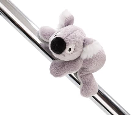 MagNICI Koala Barry 12cm Gris - Peluche con imán - Animal magnético para frigorífico, Pizarra, Metal y Mucho más Gran Idea de Regalo