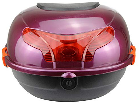 Motorradkoffer, Universal-Motorradkoffer, Motorrad-Tour-Heckbox, Tour-Pack, Heckbox, Gepäck für Harley Road Glide, Honda Yamaha Cruiser, wunderschönes Lila