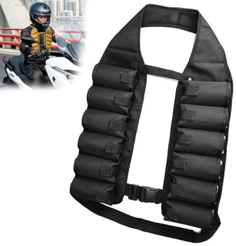 WQZXM Gilet Bière Sac Boisson Isolé Ceinture Gilet Bandolier Extérieur Soda Multi-Bouteille Drôle Barbecue Fête Canette Étui Portable Porte-Boisson Accessoire Fonction Bière Multifonction(Black)
