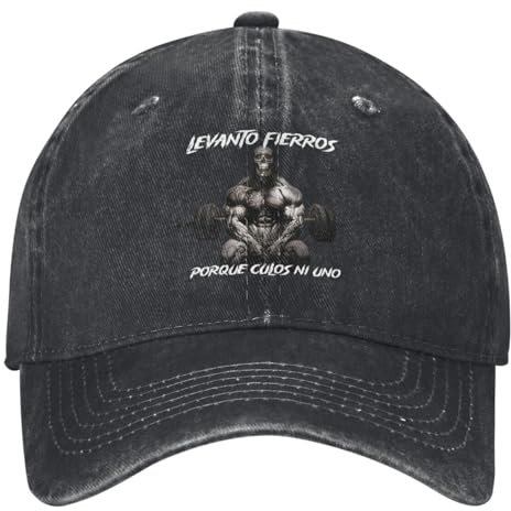 Unisex LEVANTO FIERROS PORQUE CULOS NI Baseballkappe Unisex Männer Sonnenblenden Hip Hop Papa Hut Sommer Classic Tennis Skate Baseball Caps Geschenke