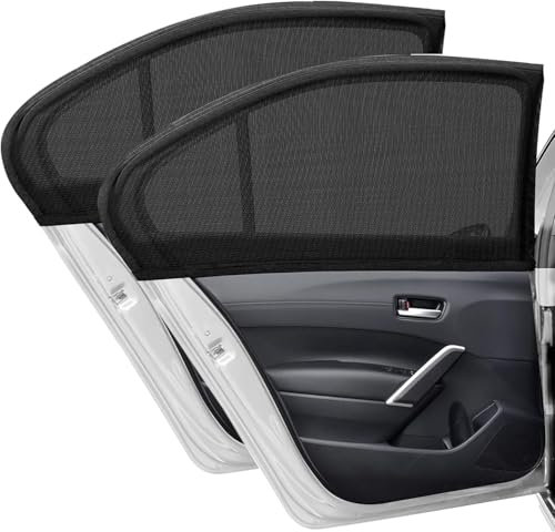 2Piezas Parasol Coche para Audi Q3 Sport 2019-2023, Cortinas Solares Coche, Parasol Coche Latera, Protección UV, Ventana Trasera