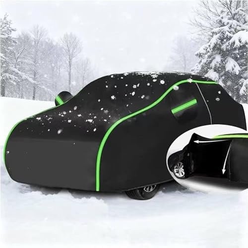 Autoabdeckung Winter Für VW Taigo 2021-2024,Autohülle zubehör Outdoor Auto Abdeckplane Wasserdicht Atmungsaktiv Vollgarage Autoplane Schneefest Car Cover