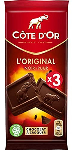 Côte d'Or Chocolat noir extra - Les 3 tablettes de 100g, 300g