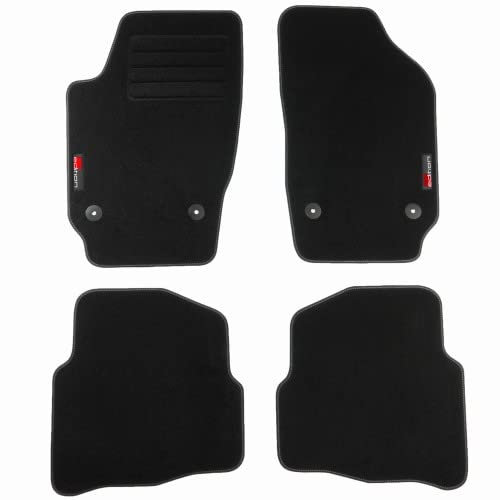 TEXER Textil Fußmatten passend für Seat Ibiza 3 III 6L Bj. 2002-2008 mit Logo