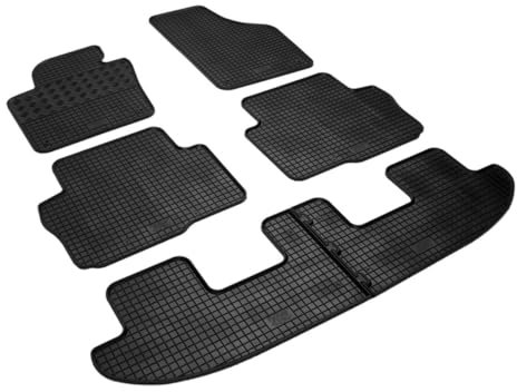 Gummi Fußmatten passend für Seat Alhambra/VW Sharan 7-Sitzer ab 10/2010-2023 6-teilig AZUGA AZ10092533 Gummimatten Automatten