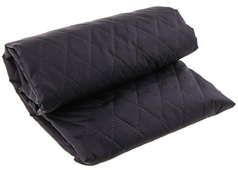 perfk Doppelseitige Futterstoff Steppstoff Steppfutter Bekleidungsstoff Steppstoff Quiltstoff für DIY, Mantel, Schwarz