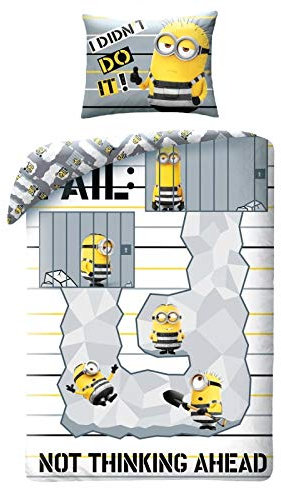 Halantex Minions Bettwäsche Set 140x200 +70x90