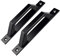 Schiebetürgriff D-förmiger Griff für hölzerne Gartentürschuppentüren,Türbeschlagsgriff Schrank Doppelseitiger Türgriff,200 mm,2er-Pack(schwarz)