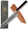 KATSU Kiritsuke Kochmesser Damaskus Japanisches Küchenmesser 8 Zoll Handgefertigter achteckiger Griff Holzscheide Geschenkbox (Kritsuke Messer)