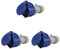 Cartrend Caravan 40557L Caravan CEE-Kupplung 16A, blau/grau, 3-polig, 3er Pack
