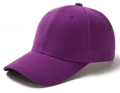 ASD Accessories Casquettes de baseball classiques pour hommes et femmes, casquettes de baseball réglables unisexes, violet, Taille unique