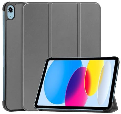 CoreParts Tri-fold Caster Hard Shell Cover - Gray for Apple, TABX-IP10-COVER7