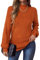 Zeagoo Pullover Damen Casual Rollkragenpullove Herbst Winter Strickpullover Langarm Elegant Turtleneck Gestrickt Obertiele Warm Pulli Karamellfarbe S