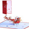 Koboko Pop-Up Weihnachtskarten, Weihnachtskarten mit Umschlag Set, Pop up Karte Glückwunschkarten, 3D Weihnachtswunschkarte, Geeignet für Weihnachten, Partythemen, Geburtstage