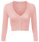Totatuit Women's Cropped Cardigan V Neck Button Down Knitted Shrug Long Sleeve Open Front Jumper Light Green Cardigans,S