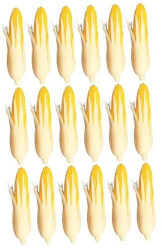 PRETYZOOM 18 STK künstliche Pflanzen gefälschter Kolben Simulation Mais Kleider Dekor Mini-Kunstmais künstlicher Mais gefälschtes Gemüse Modell Maiskolben schmücken Kleidung