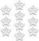 ZDZBLX Star-shaped White Cute Fridge Magnets, 10 Pcs, Plastic, Strong, Mini, Cute, Adults, Notice Board, Whiteboard, Refrigerator, Microwave, Washing Machine, Lockers