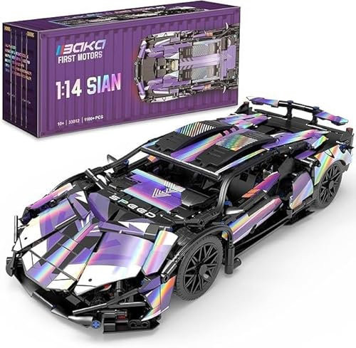 KeKeDuo Technik Sports Kit de Construction, 1064 Pièces Supercar Bloc de Construction Maquette de Voiture à Construire Compatible avec Les Grandes Marques