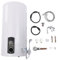 HOARLICN Scaldabagno elettrico da 80 l, scaldabagno elettrico, 220 V, 2000 W, montaggio a parete, con doccetta, set completo [classe energetica B]