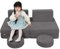 MeMoreCool Kindersofa aus Cord, Schaumstoff Soft Bausteine Couch, modulares Fancy Spielsofa einen aufregenden Indoor-Spielplatz für das Kinderzimmer, Kuschelecke ideal für Kinder, Anthrazit