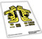 WP454 Aufkleber Kompatibel mit Fox 34 RH Rhythm Forks Bike Stickers, MTB Decals, Auffkleber, Federgabel (Gelb)