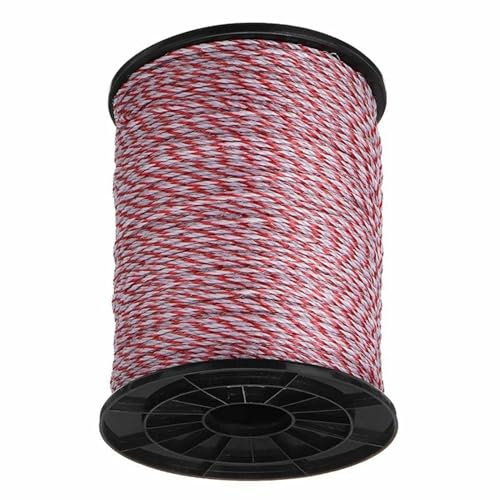 filo, Filo elettrico for recinzione elettrica a bassissima resistenza da 100 metri for recinti for maiali, cavalli, bovini, pecore e animali