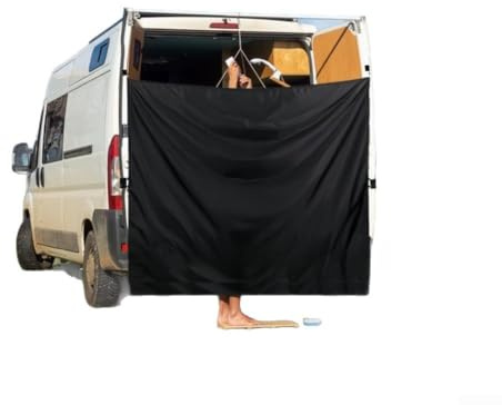 Floweringbeter Rideau de douche d'extérieur pour camping-car : pare-soleil occultant pour le confort du camping