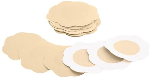 Fasionato 10 Paire Cache-tétons Couverture Premium Pansement Pétale Fleur En Forme de Nipple Cover Correcteur Pads - Premzo (Beige)