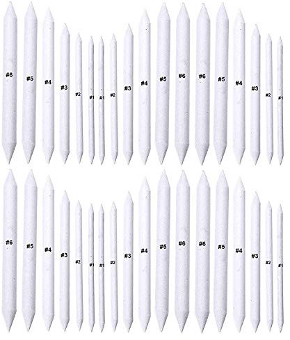 Cettkowns 36 Pieces Artist Blending Stump and Tortillion Art Blenders for Student Sketch Drawing