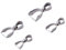 PandaHall Elite 40 Stück 4 Größen 304 Edelstahl Prise Kautionen Prise Clip Bail Verschluss baumeln Charm Bead Anhänger Connector Erkenntnisse für Anhänger Halskette Schmuck DIY Handwerk machen