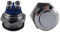 TronicXL 16mm IP65 Taster silber Taste Drücker F Drucktaster Knopf KFZ Hupe Hupenknopf 12V 24V 48V Hupenknopf Taste Hupen zb für Traktor Bautz Holder Fendt Eicher mc cormick Unimog Agria