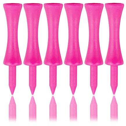 Zivisk Golf Tees Kunststoff 100 Stück Rosa 57mm