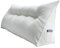 FAPROL Wandkissen Langes Rückenkissen Lesekissen Kopfteilbezug Keilkissen für Bett mit Eisen Kopfteil Samt Warm und weich White 150cm
