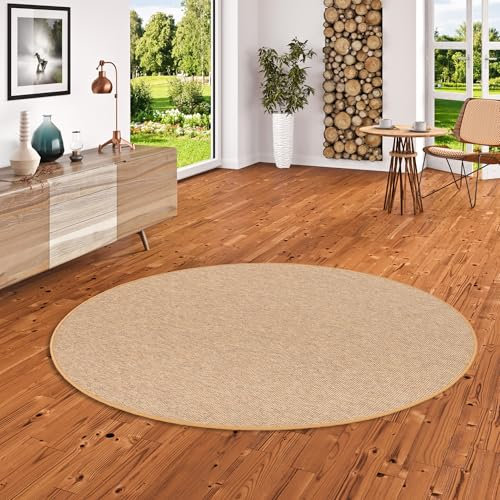 Snapstyle Natur Sisal-Optik Teppich Taff Nuss Rund 7 Größen