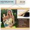 charlique® Posterleiste aus Holz 30 cm | A3 | A4 – magnetische Bilderleiste in Eiche zum einfachen Bilder Wechsel – die Premium Posterschiene in Tischler Qualität