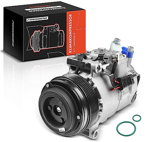 Frankberg Compressore dell'aria condizionata con frizione Compatibile con Classe C W204 C204 S204 Classe E W212 A207 C207 S212 GLK-Class X204 GL-Class X166 SLK R172, compreso l'olio preconfezionato
