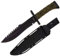 BSH Adventure Outdoor Messer Survival mit Holster - Drop Point Jagdmesser Feststehende Klinge - Bushcraft Messer Outdoor