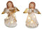 formano 1 von 2 Weihnachtsschmuck Engel Figur aus Porzellan 12cm mit LED Licht sortierter Artikel Lieferumfang 1 Stück