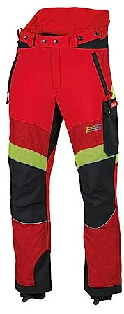 PSS Schnittschutzhose X-Treme Breeze Rot/Gelb Größe 27 untersetzt