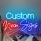 SIGNCLUBS Neon Schild Personalisiert Led Leuchtschilder für Heim Wand Dekoration Farbenfroh Neon Schilder 25-127cm Neonlicht Schriftzug für Schlafzimmer Bar Hochzeit Geburtstag Party (1-3 Zeilen)
