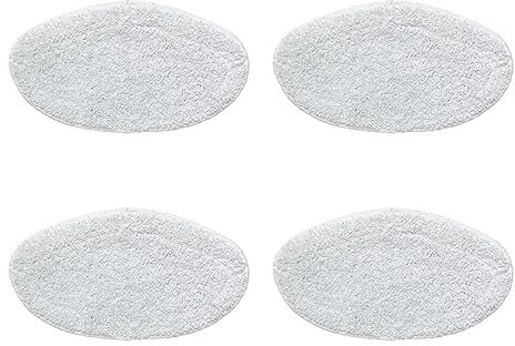 McbeAn Compatible For Polti Kit Compatible for Vaporetto PAEU0332 Steam Vacuum Cleaner Microfibre Mops Cloth Replacement Parts Accessories Washable Mop Rags(4pcs)