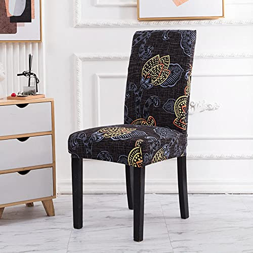 OWLKAY Curtain Glider Hooks, Dining Chair Covers,Chair Decor,Chair Covers Taupe Rose Gold Blue Chair Covers for Dining Chairs Stretch Spandex Elastic Band Dining Chairs Covers(Set of 4)