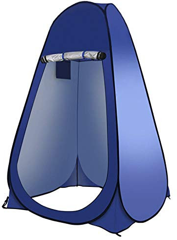 Tente de Camping, Tente de Douche, abri de pêche pour Camping, Plage, abri Solaire extérieur, Tente de Toilette de Camping, Tente à Langer Portable avec Sac de Transport, Bleu