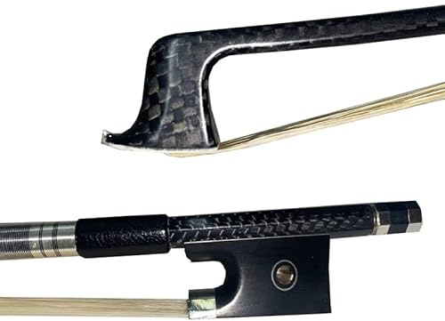 yinfeel 1pc of weave carbon fiber violin bow 4/4 for adult white horse hair
