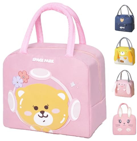 WUWYOUWL Sac isotherme jolie boîte à déjeuner, sac réutilisable imperméable pliable pour femmes, hommes, enfants et étudiants, voyage