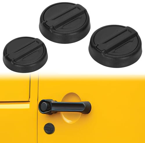 CKPEOR Schlüssellochabdeckungen kompatibel mit 2018-2024 Jeep Wrangler JL JLU, 4Xe und Gladiator JT, Schlüsselloch-Schutzabdeckung Türschlossabdeckung
