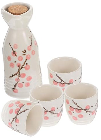 Garneck Tetera para Sake y Copa De Vino Tetera De Japonés Tazas De Sake Vintage para Uso Multiusos Dispensador De Vino para Ocasiones Especiales