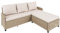 Riess Ambiente Outdoor Garten-Lounge Monaco - 190cm - Natur - Polyrattan Sitzecke inkl. Kissen - wetterfest